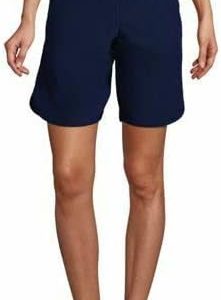 Lands' End Women's 9" Quick Dry Elastic Waist Mode