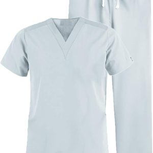 Medical Scrub Set No Pocket Normal Unisex Solid Ha