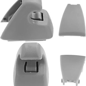 2Pcs Plastic Sun Visor Support Clip Gray Replaceme