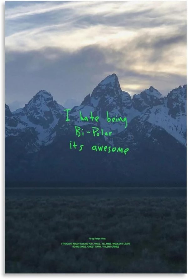 ZOIS Kanye west Ye Art Album Cover Poster Canvas A