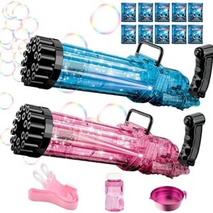 Pistola de burbujas con 21 agujeros, paquete de 2,