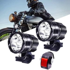 With Handlebar Switch Motorcycle Driving Lights,
