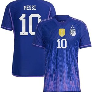 Messi Argentina 3 Stars Champions of The World 202