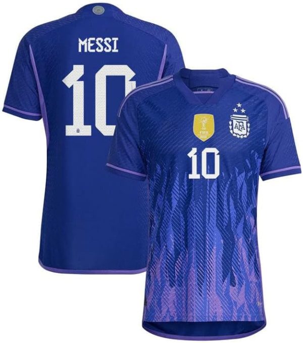 Messi Argentina 3 Stars Champions of The World 202