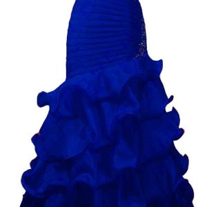 Kivary Sweetheart Organza Beaded Mermaid Ruffles L