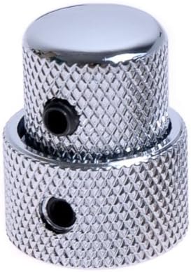 1pc KP-33 Dual Concentric Control Knob Chrome for