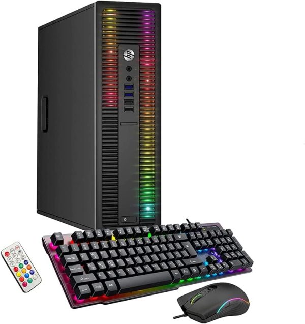 HP ProDesk Desktop RGB Lights Computer Intel Core