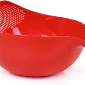 Bowl colander Kitchen Wash Rice Sieve Plastic Vege