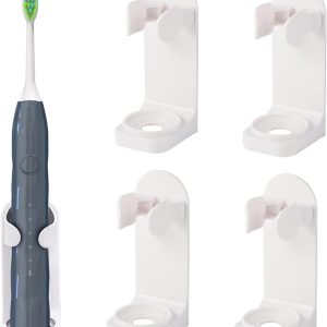 HURKEYE 5Pcs Electronic Toothbrush Holder Wall Mou