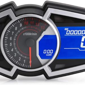 Motorcycle Speedometer, MPH KM/H LCD LED Display M