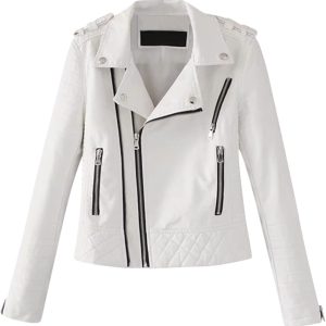 HSSDH Women's Leather Jackets, Women's Faux Leathe