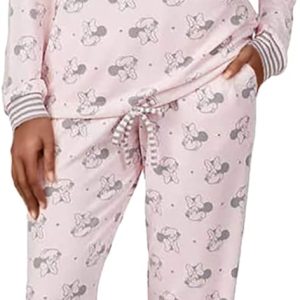 Disney Womens 2 Piece Cozy Pajama Set