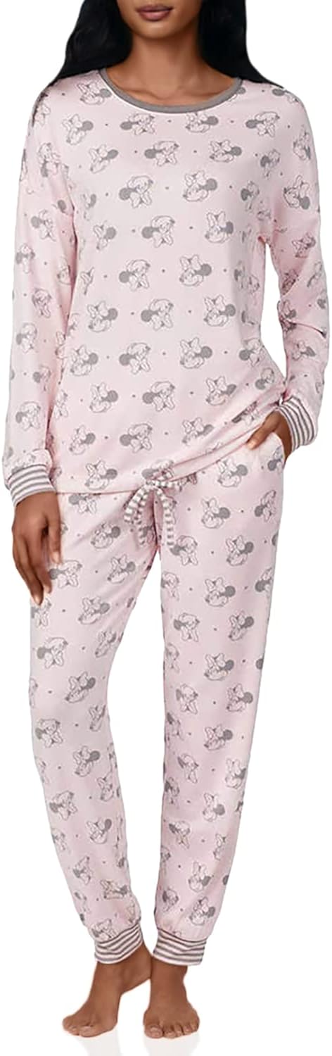 Disney Womens 2 Piece Cozy Pajama Set