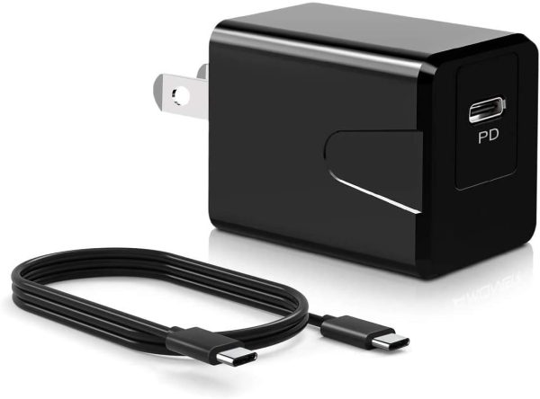USB C Wall Charger,18W/3A PD Fast Charger with Fol