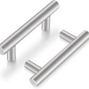 Knobonly 5 Pack Brushed Nickel Cabinet Pulls 2-1/2
