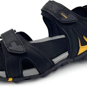Amoji Men's Sturdy Outdoor Relaxed Sport Sandal wi