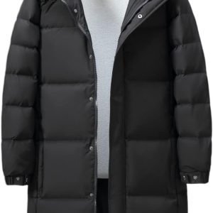 TIYRUS Winter Men's Down Jacket in The Knee-Length