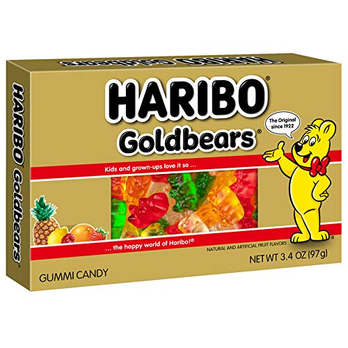 HARIBO Gummi Candy, Original Goldbears, 3.4 oz. Ba