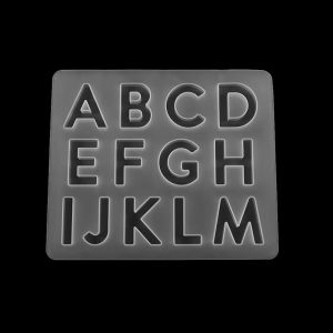Uppercase Letter Silicone Mold Epoxy Resin Art Cap