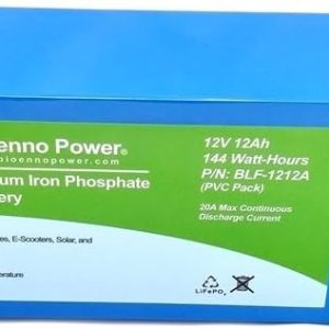 Bioenno Power 12V, 12Ah LFP LiFePO4 Lithium Iron P