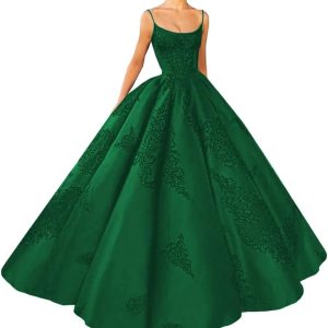 XYAYE Women's Spaghetti Straps Embroidery Quincean