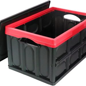 GUOZI 30 Liter Collapsible Storage Bin with Lid, D