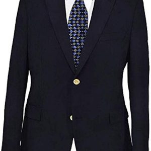 Big and Tall Navy Premium All Wool Classic Blazer
