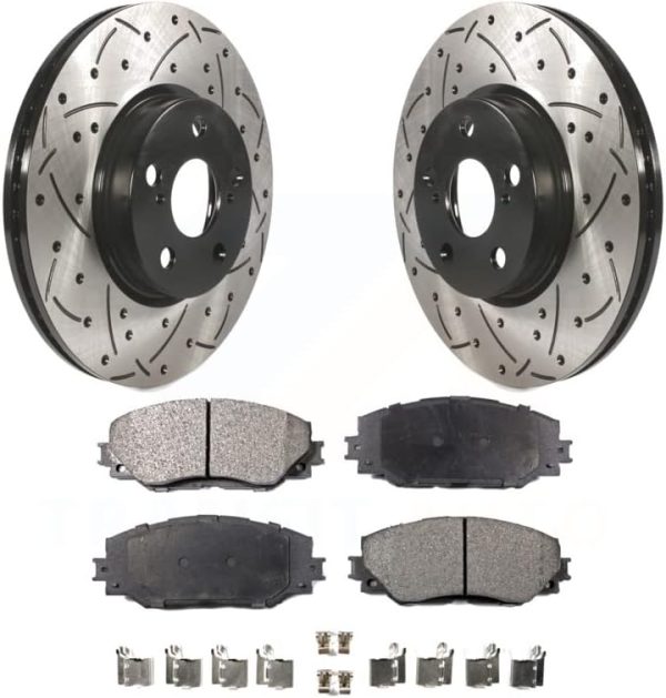 Transit Auto - Front Coated Drilled Slotted Disc B