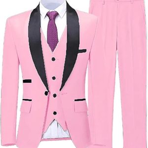 Men's Slim Fit 3 Piece Suit Business Wedding Prom