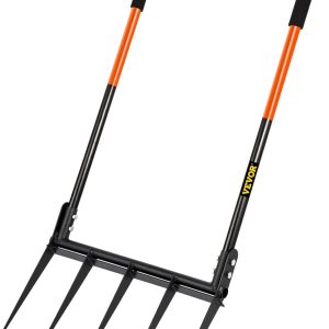 VEVOR Broad Fork Tool, 5 Tines 20 in Wide, Garden