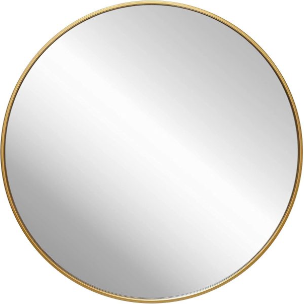 zenmag Round Mirror for Wall,30-inch Metal Framed
