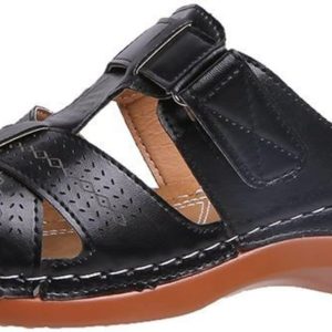 Women's Non-Slip Platform Sandals Crossover Faux L