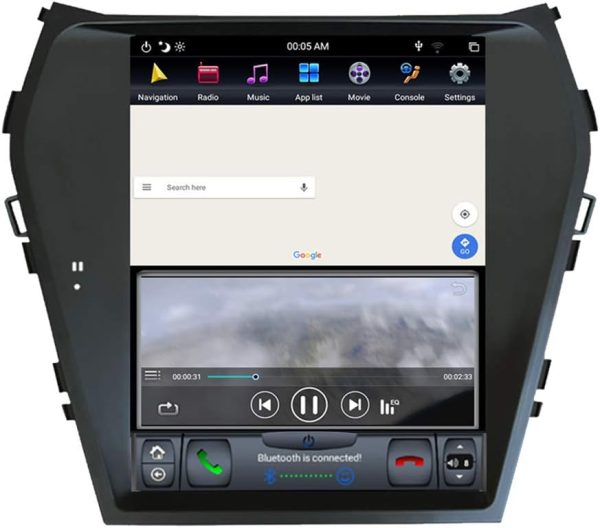 FLYUNICE 10.4 Inch Tesla Style 4GB RAM Android 9.0