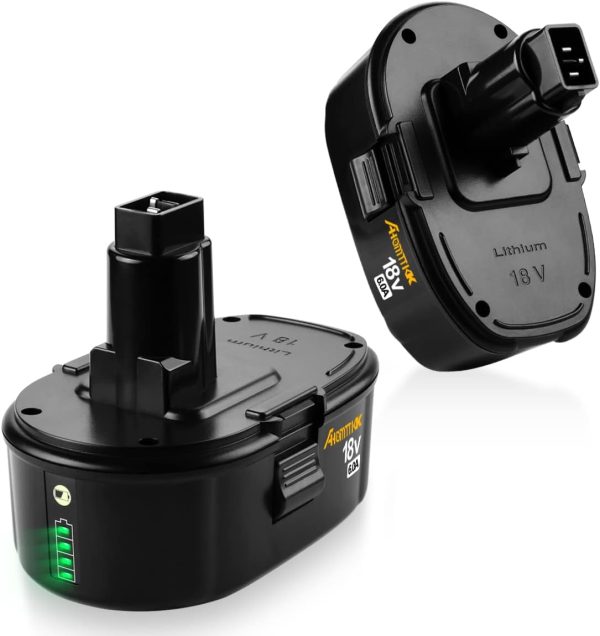 Ahomtikk 2Pack 6.0Ah Lithium-Ion Battery Replaceme