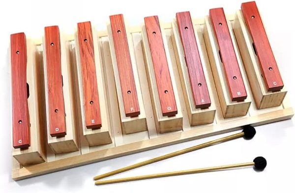 KEMNGO 8 Notes Wood Xylophone with 2 Wooden Mallet