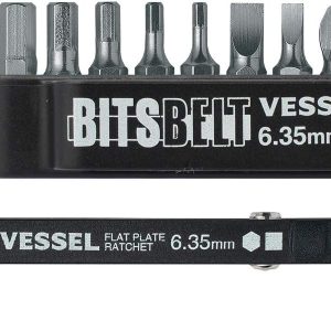 VESSEL Flat Plate Ratchet Screwdriver 13PC. Set No