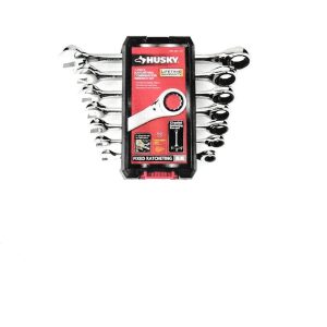 Husky Ratcheting MM Combination Wrench Set (7-Piec