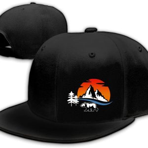 Skull Rose Hat Flat Bill Hats for Men Skeleton Han