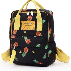 Ninasill Backpack,Women Trendy Pineapple Printing