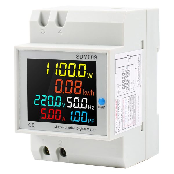 Digital Single Phase Energy Meter Tester Din Rail