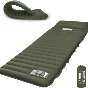 Mansader Inflatable Sleeping Pad with Built-in Pum