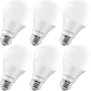 LUXRITE A19 LED Bulb 75W Equivalent, 1100 Lumens,