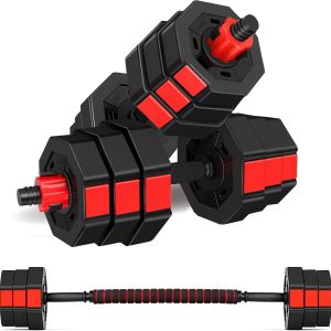 wolfyok Dumbbells Set, Adjustable Weights 3-in-1 S