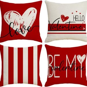 Onerisly Valentines Pillow Covers 18x18, Valentine