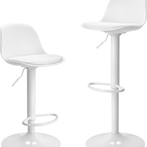 Finnhomy Bar Stools Set of 2, Swivel Barstools wit