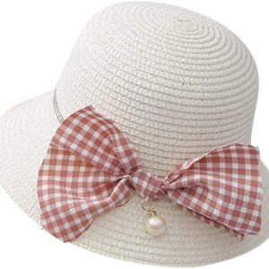 Baby Hats Kids Summer Straw Bowknot Beach Sun Hats