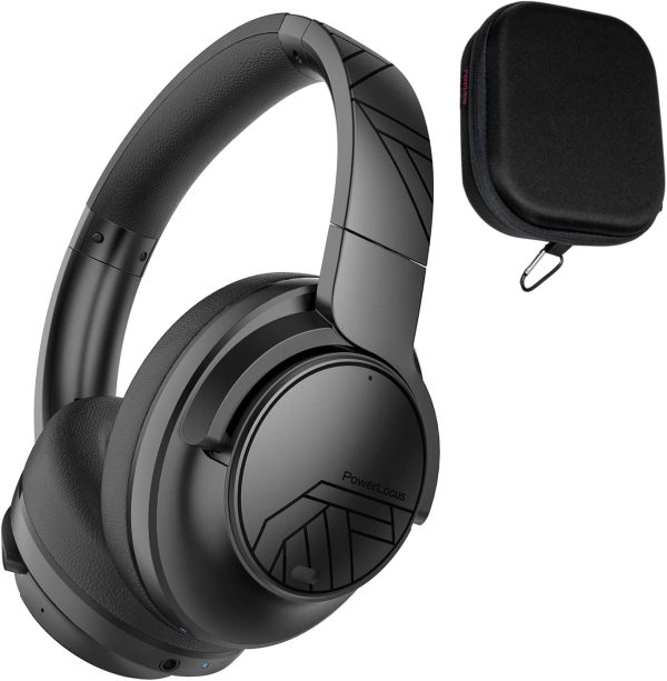 PowerLocus Active Noise Cancelling Headphones, Blu