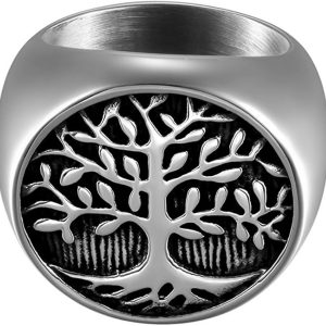 KKGAI Men's Religious Stainless Steel Vintage Life