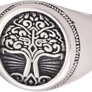 Tree of Life Mens Womens Stainless Steel Wedding P