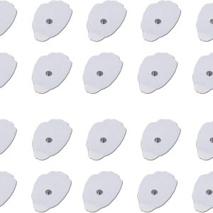 MedTens 10 Pairs (20 Pads) Large White Snap On Reu